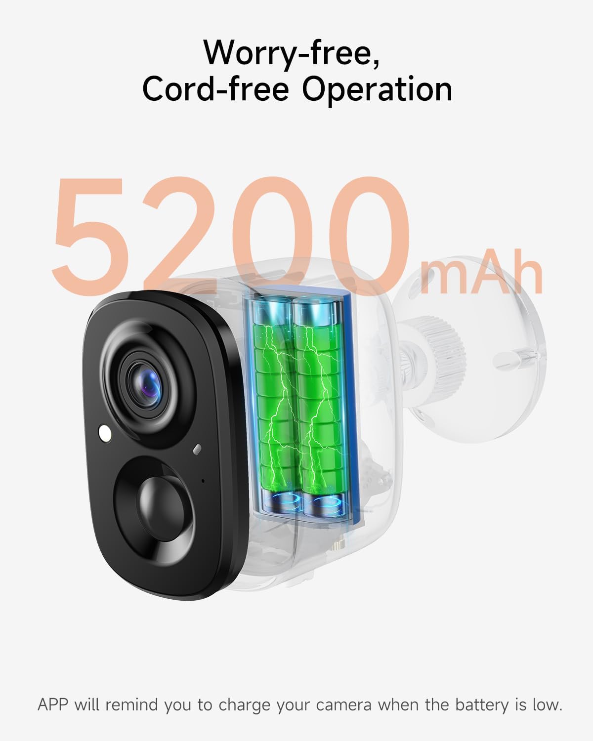 4 Pack 2.5K Security Camera Wireless Outdoor, 2.4G WiFi Battery Powered Outdoor Camera, Magnetic Mount Cameras for Home Security, Color Night Vision, Spotlight, Siren Alarm, 2-Way Talk