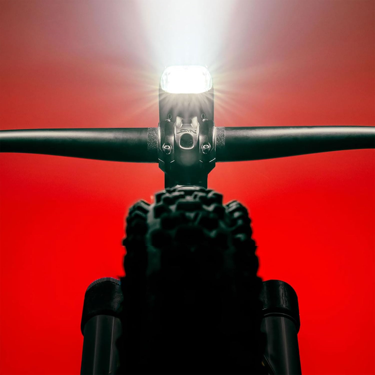 LEZYNE Mega Drive Bicycle USB Rechargeable Durable Weather-Resistant IPX7 White LED Front Light with Multiple Solid & Flash Modes | Integrated Silicone Rubber Strap Mount | 2400/1800 Lumens Options