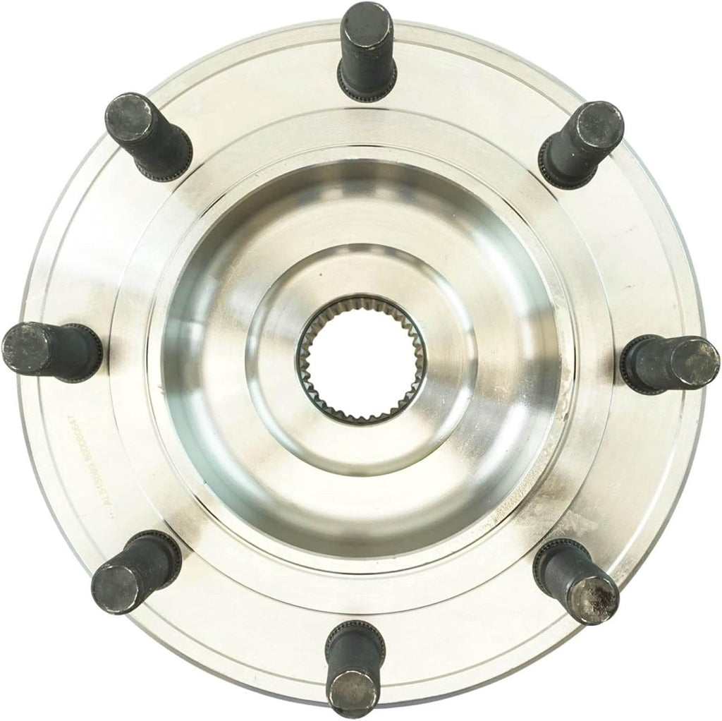 TRQ Front Left and Right Wheel Bearing and Hub Assembly Set 2 Piece Compatible with 07-10 Chevrolet Silverado 3500 HD with Dual Rear Wheels DRW 07-10 GMC Sierra 3500 HD with Dual Rear Wheels DRW