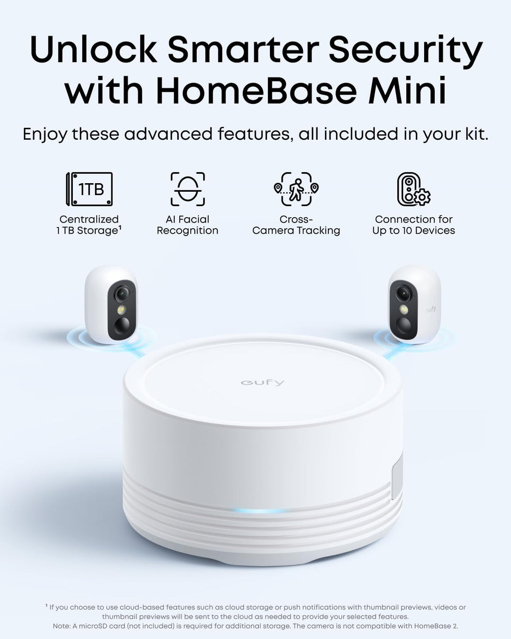 eufy Security eufyCam C35 2-Cam Kit with Solar Panel, Wireless Security Camera, Outdoor and Indoor, Magnetic Mount, Color Night Vision, Local Storage, No Monthly Fee, IP67, White
