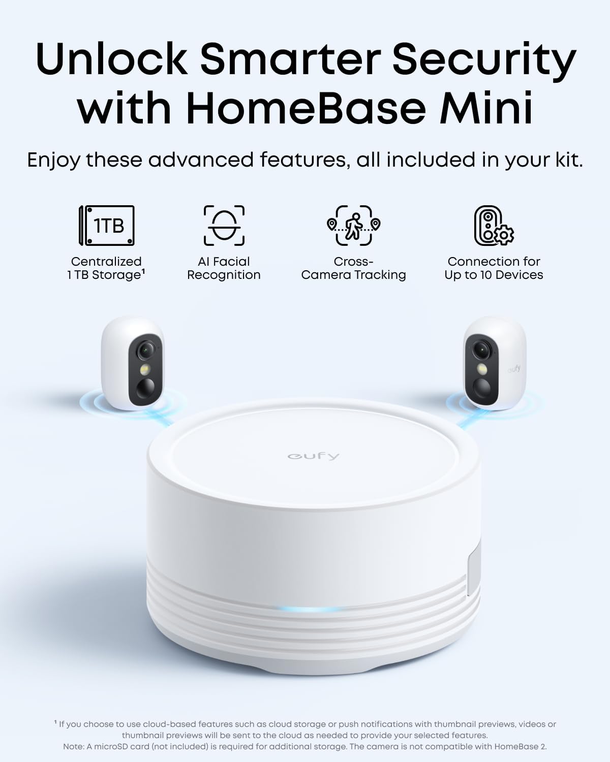 eufy Security eufyCam C35 2-Cam Kit with Solar Panel, Wireless Security Camera, Outdoor and Indoor, Magnetic Mount, Color Night Vision, Local Storage, No Monthly Fee, IP67, White