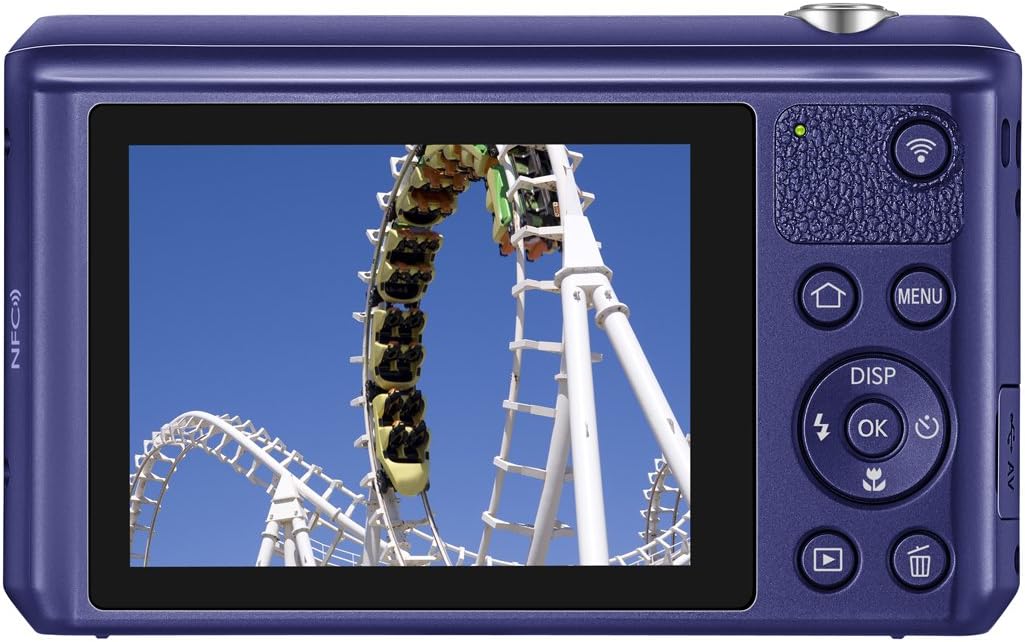 Samsung WB35F 16.2MP Smart WiFi & NFC Digital Camera with 12x Optical Zoom and 2.7' LCD (Plum)