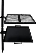 GameMaker Open Fire Cooking Grill – Portable Campfire Grill for Open Flame Cooking, Firepits, Outdoor Fire Rings & Camping – Heavy-Duty, Easy Setup & Adjustable Height