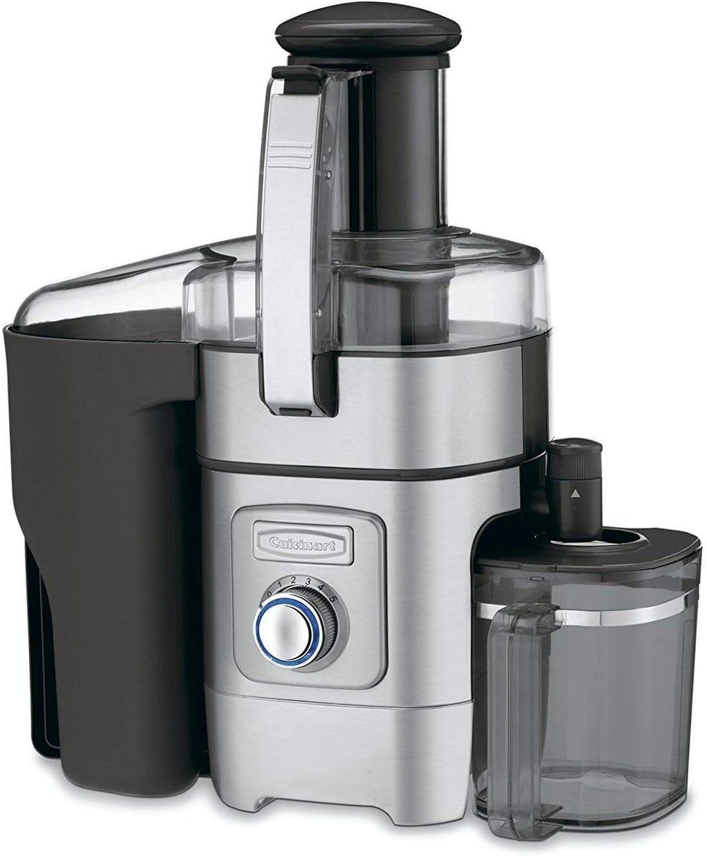 Cuisinart Juicer Machine, Die-Cast Juice Extractor for Vegetables, Lemons, Oranges & More, CJE-1000P1,Silver/Black, 15.35' x 11.8' x 19.01'