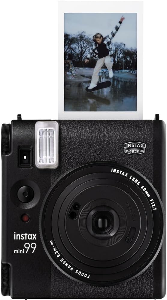 Fujifilm Instax Mini 99 Instant Camera Bundle with Carrying Case - Brown + More