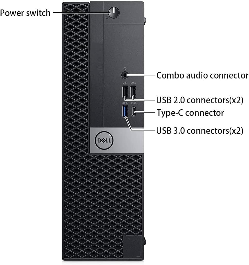 Dell OptiPlex 7050 SFF Desktop Computer PC with New 24' FHD Monitor, Intel Core i5-6500, 16 GB RAM, 512 GB SSD, Speaker, Keyboard & Mouse, Windows 11 Pro (Renewed)