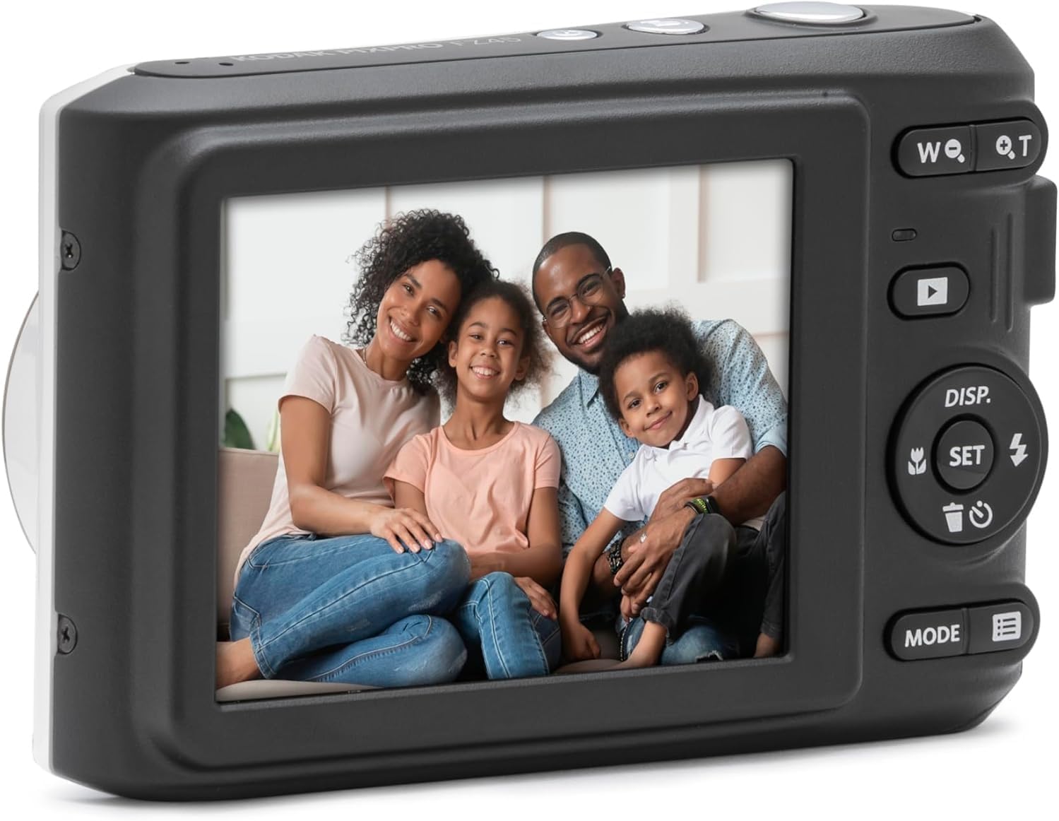 KODAK PIXPRO FZ45-BK 16MP Digital Camera 4X Optical Zoom 27mm Wide Angle 1080P Full HD Video 2.7' LCD Vlogging Camera, Bundle with Camera Case and 32GB SD Card (White)