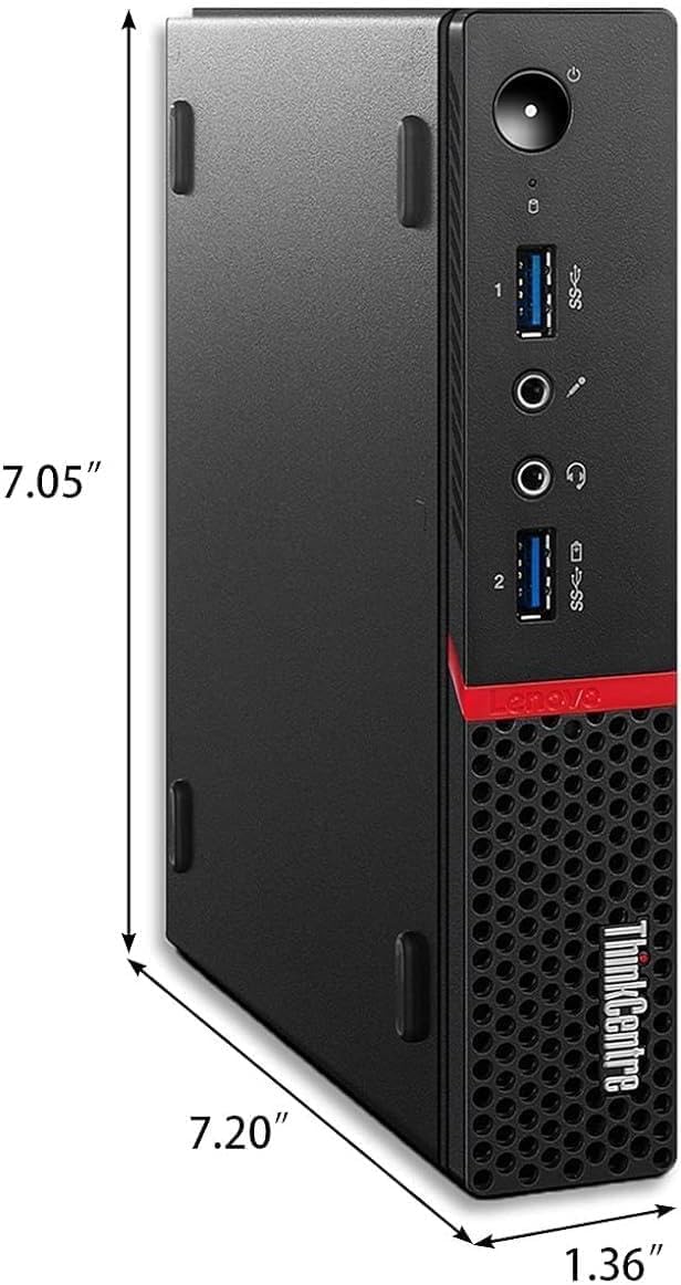 Lenovo ThinkCentre M700 Tiny Business Desktop PC, Intel Quad Core i5-6400T up to 3.1GHz, 16G DDR4, 256G SSD,Keyboard and Mouse,WiFi,Windows 10 Pro (Renewed)