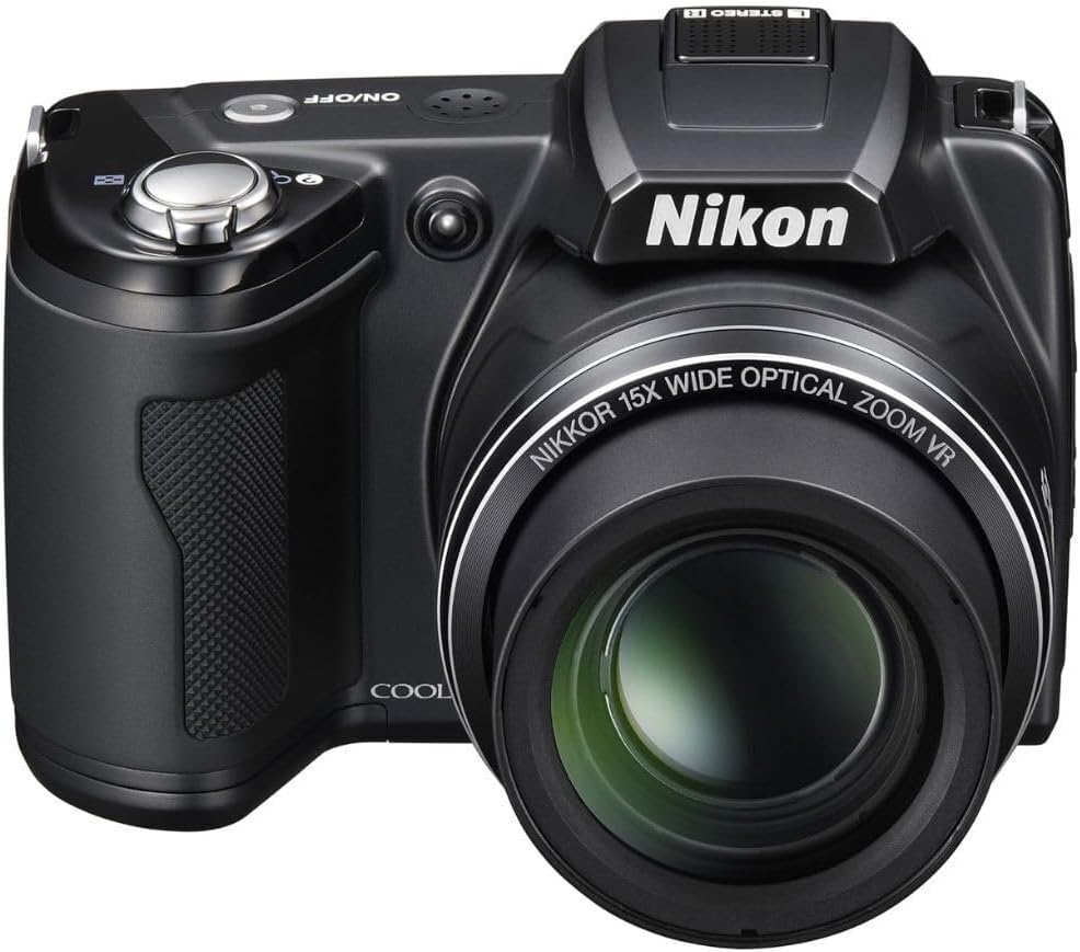 Nikon COOLPIX L110 Digital Camera with 12.1 MP Sensor, 15x Optical Zoom Lens, HDMI Output, and 5-Way VR Image Stabilization System (Black, Renewed)