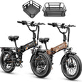 Jasion X Hunter PRO Electric Bike for Adults,1800W Peak 20''Fat Tire Foldable E Bikes,Folding Ebike Up to 80 Miles Range 30 MPH,720 WH Removable Battery,Certified by UL2849，X Hunter Upgrade