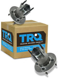 TRQ 2 Piece Rear Wheel Bearing & Hub Assembly Set Compatible with 2005-2010 Chevrolet Cobalt 2007-2009 Pontiac G5 2003-2007 Saturn Ion