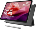 Lenovo Tab P12-2024 - Expansive Touchscreen Tablet - 12.7' 3K Display - 13MP Camera - 8GB Memory - 128GB UFS Storage - Android 13 - Dolby Atmos - Quad JBL Speakers - Pen and Folio Case Included