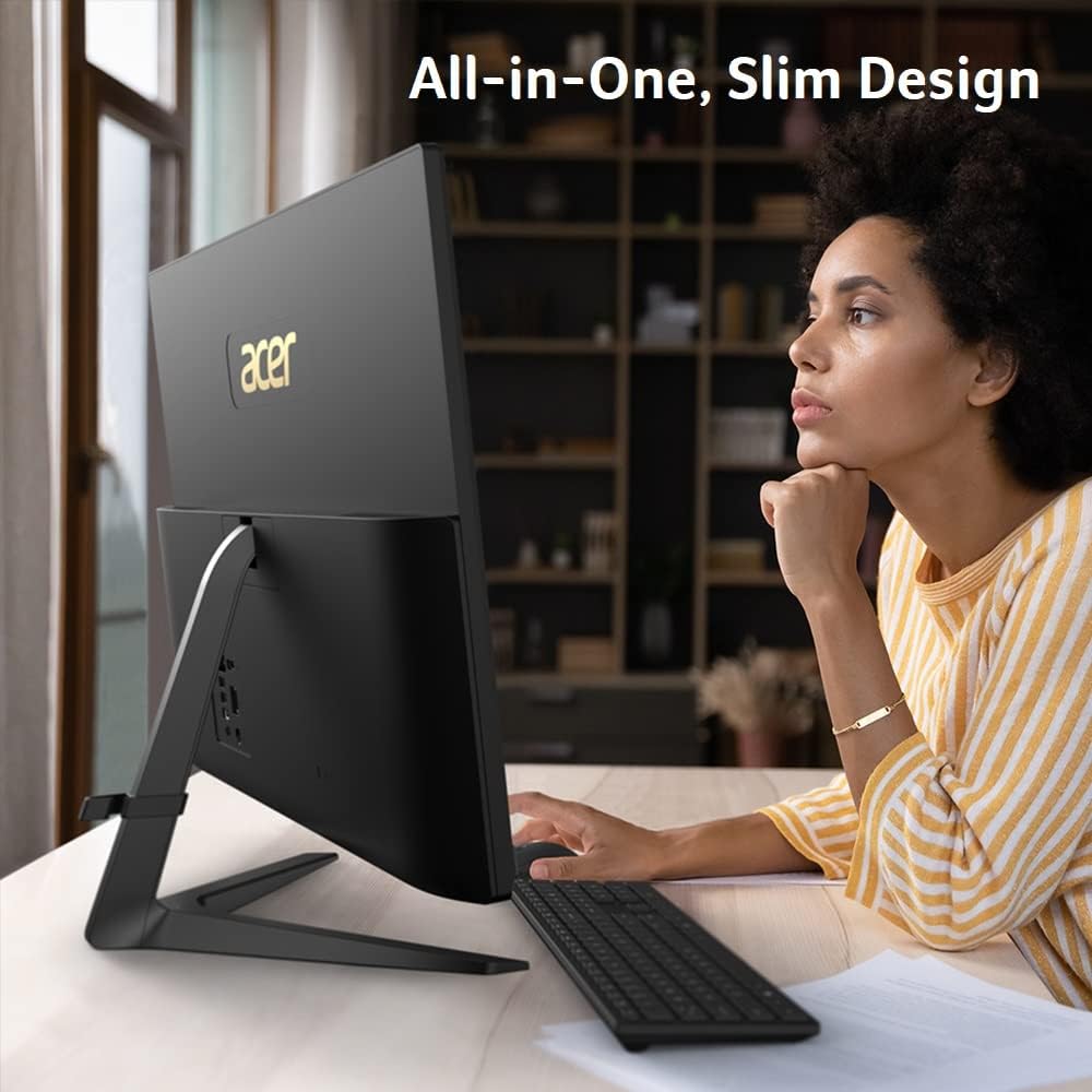 Acer Aspire C24-1650-UA92 AIO Desktop | 23.8' Full HD IPS Display | 11th Gen Intel Core i5-1135G7 | Intel Iris Xe Graphics | 8GB DDR4 | 512GB NVMe M.2 SSD | Wi-Fi 6 | Windows 11 Home