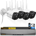 2-Way Audio & PIR Detection Dual Antennas Outdoor Wireless Security Camera System 5.5MP Wi-Fi Video Surveillance DVR Recorder System