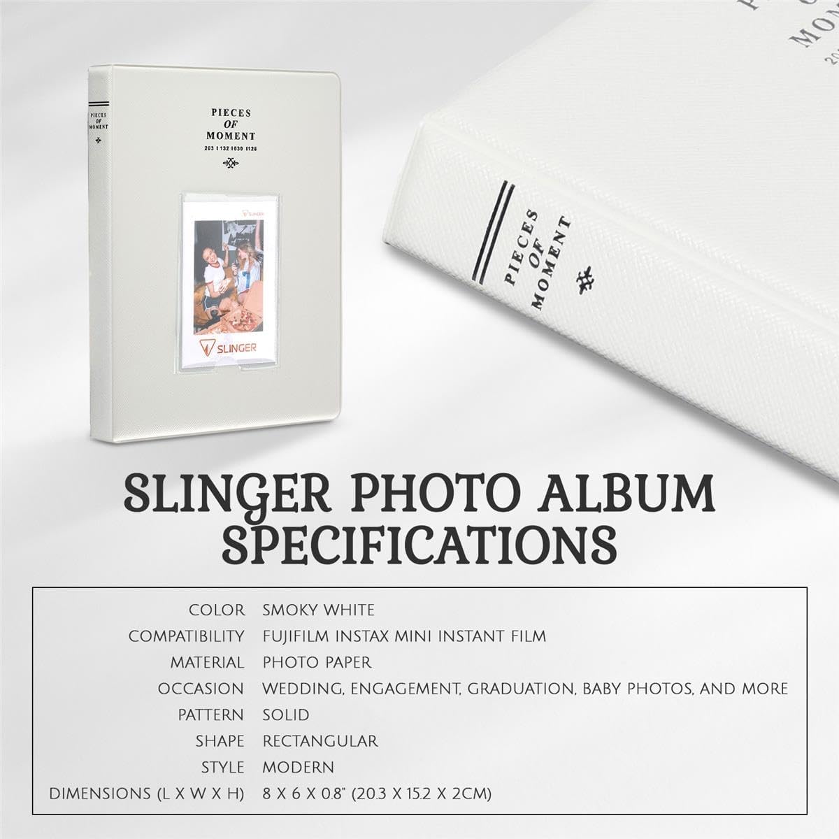 Instax Fujifilm Instax Mini Instant Camera Film: 100 Shoots Total, (10 Sheets x 10) Bundle with Slinger 64 Pocket Mini Instax Photo Album - Capture Memories Anytime, Anywhere
