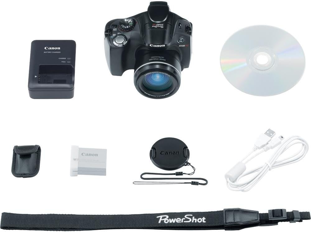 Canon SX40 HS 12.1MP Digital Camera with 35x Wide Angle Optical Image Stabilized Zoom and 2.7-Inch Vari-Angle Wide LCD
