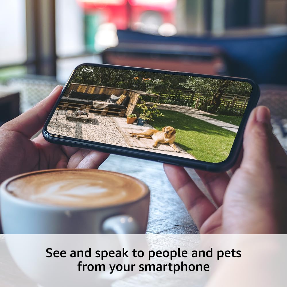 Blink Outdoor 4 – Wireless smart security camera, two-year battery, 1080p HD day and infrared night live view, two-way talk – 3 camera system