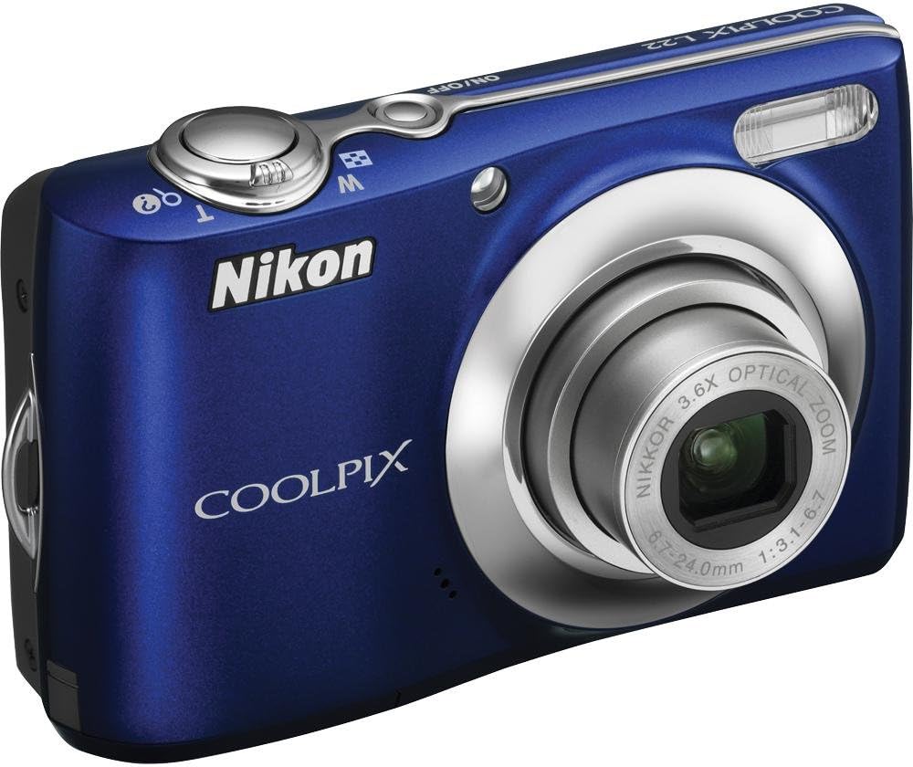 Nikon Coolpix L22 12 MP Digital Camera with 3.6x Optical Zoom and 3.0-Inch LCD (Blue)