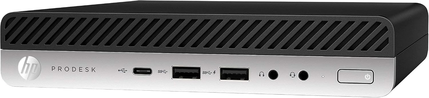 HP Prodesk 600 G3 Micro Computer Mini PC (Intel Quad Core i5-7500T 2.7Ghz, 16GB DDR4 Ram, 256GB SSD, Display Port, USB 3.0, USB-C) Windows 11 (Renewed)