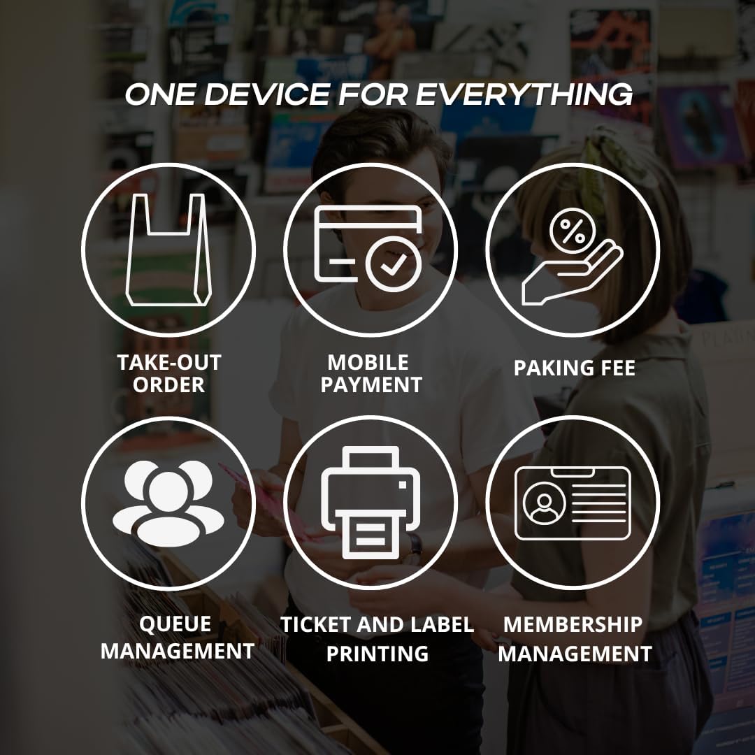 All in One Point of Sale M9 with 15.6'' Dual Touch Screen. OS Android 11 and i3 Processor.. Touch Pos with 58mm Thermal Printer for Receipts, powerful configuration Wi-fi, 4GB RAM and 64GB ROM.