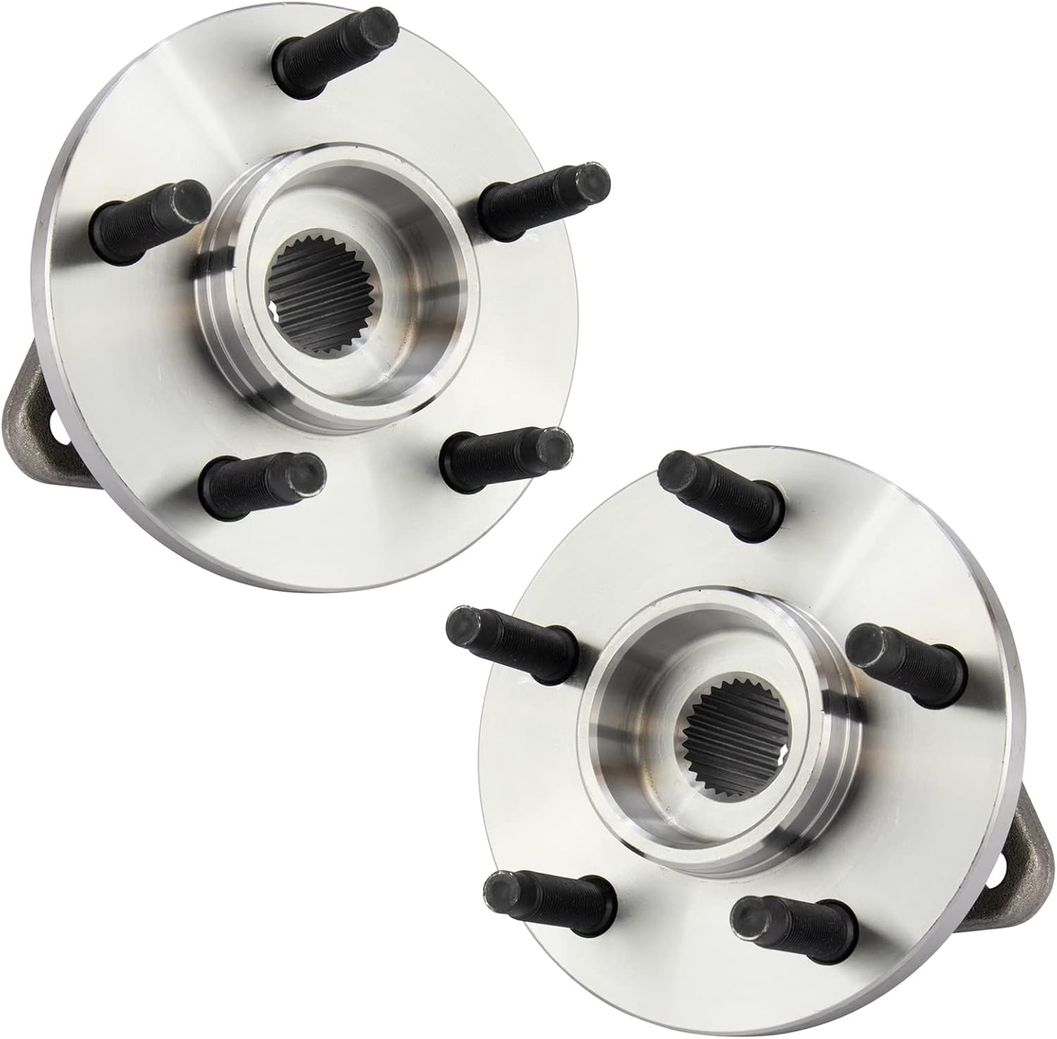 TRQ Front Left and Right Wheel Bearing and Hub Assembly Set 2 Piece Compatible with 10-11 Ford Ranger 4WD 09 Ranger 4WD from 9-14-09 Production Date 03-04 Mazda B4000 SE 05-09 B4000