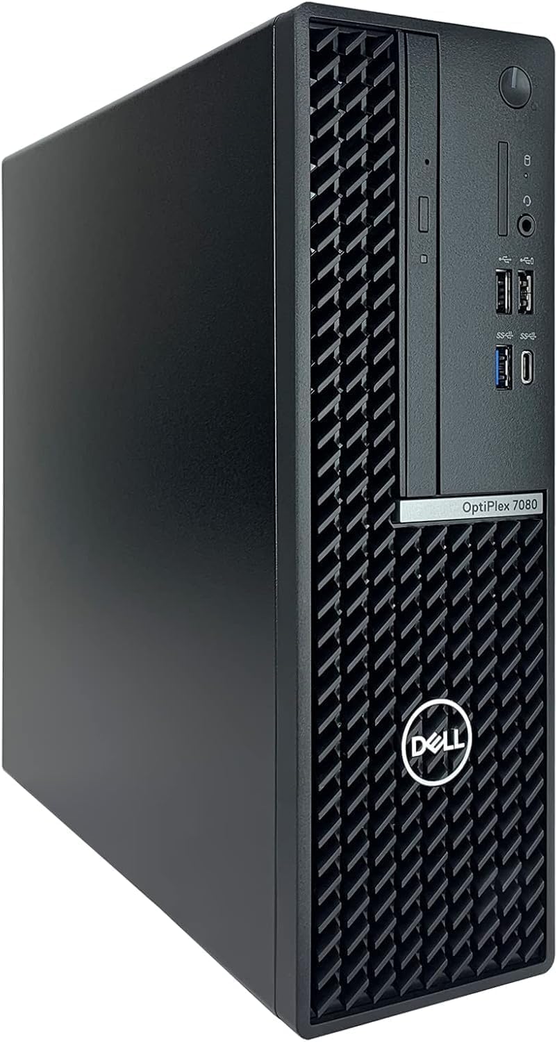 Dell OptiPlex 7080 SFF Desktop Computer Intel Core i7-10700 (2.94.8GHz), 8GB RAM, 256GB SSD, Small Form Factor Business PC (Renewed)