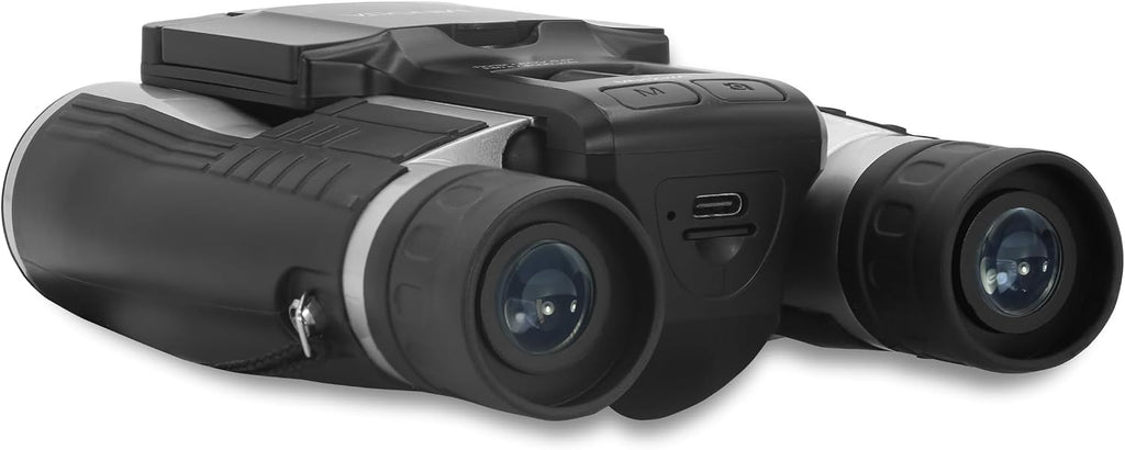 Minolta 12x32 Digital Binoculars - 4K UHD Video Camera, 48MP Photo, 8X Digital Zoom, IPS Anti-Glare Screen, Fog-Resistant Optics, Compact, Ideal for Birdwatching & Travel Hunting