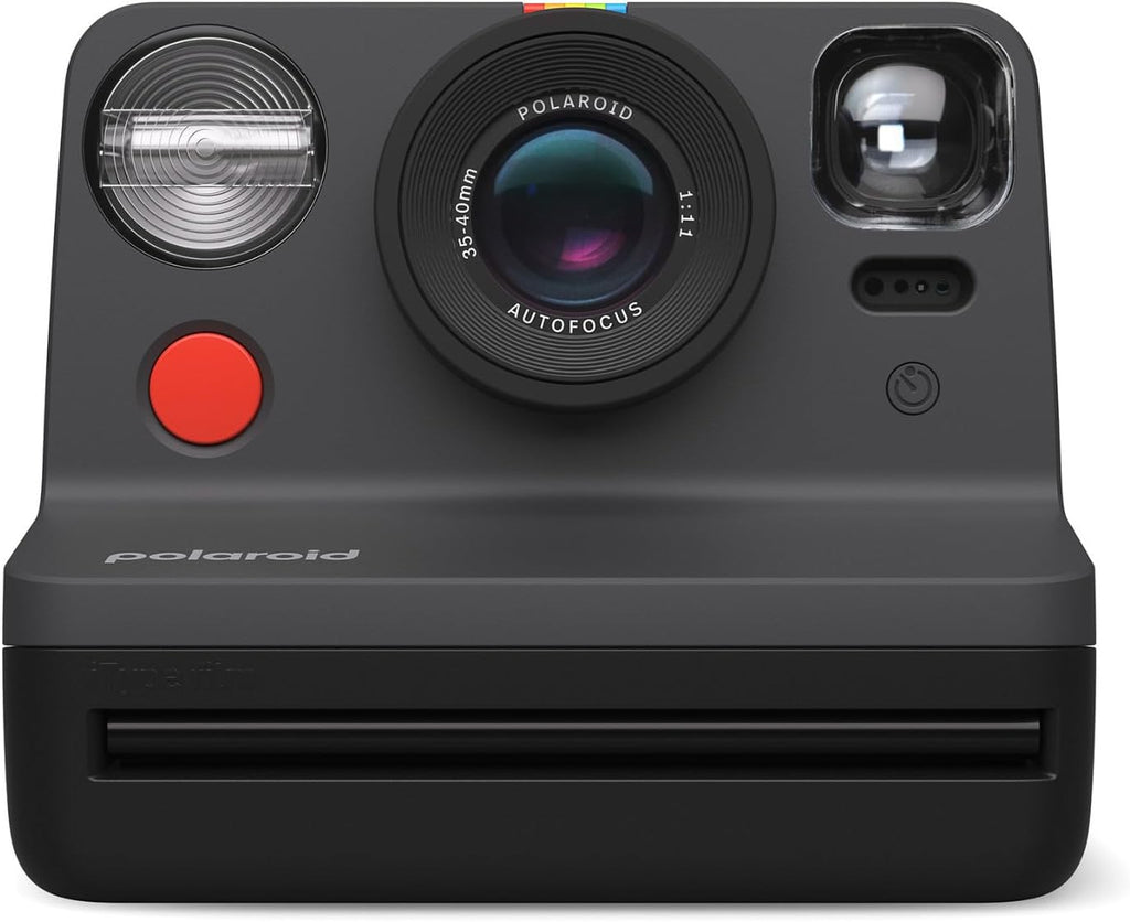 Polaroid Now 2nd Generation I-Type Instant Film Camera (Black), Shoot and Print Bundle with Magnetic/Hanging Photo Frames and Color Instant Film (8 Exposures) (3 Items)