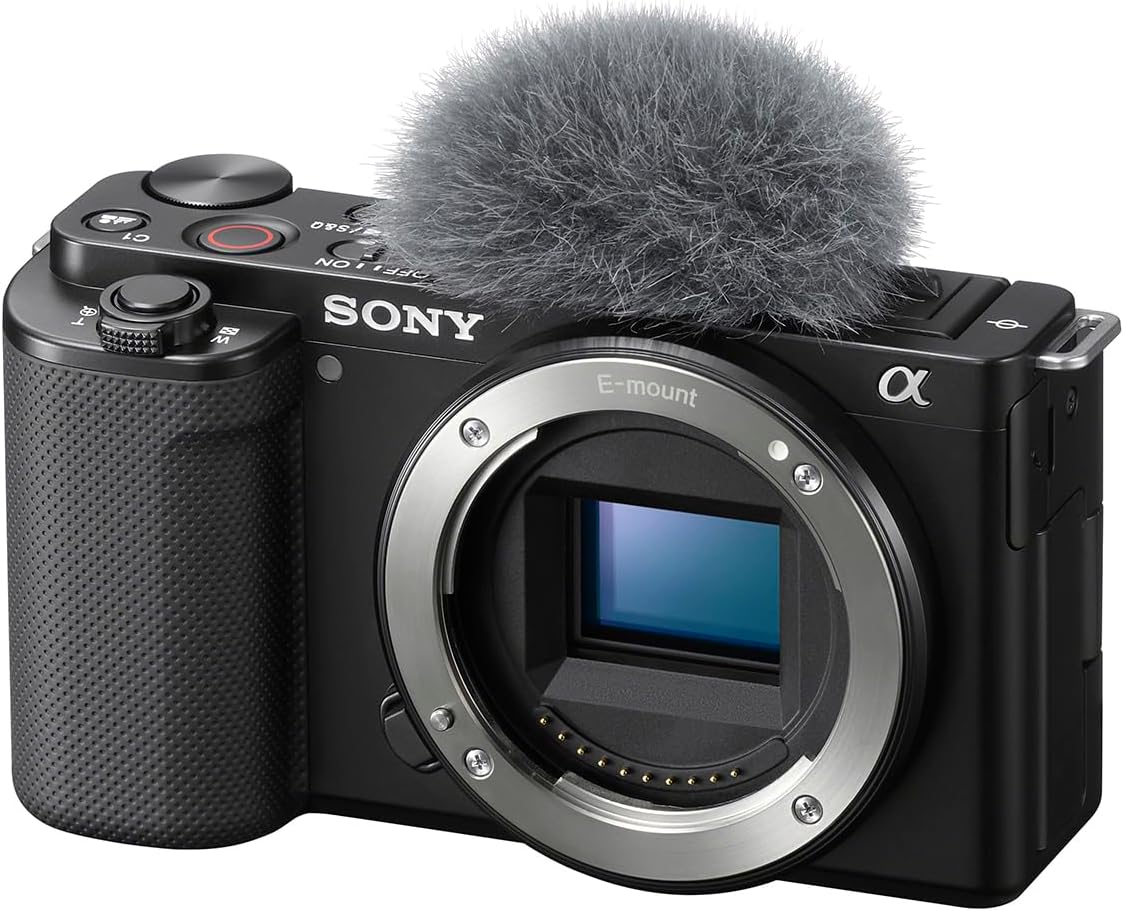 Sony Alpha ZV-E10 - APS-C Interchangeable Lens Mirrorless Vlog Camera - Black