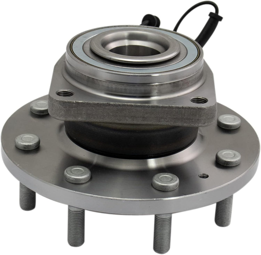 TRQ Front Left and Right Wheel Bearing and Hub Assembly Set 2 Piece Compatible with 11-19 Chevrolet Silverado 3500 HD 4WD with Dual Rear Wheels 11-19 GMC Sierra 3500 HD 4WD with Dual Rear Wheels
