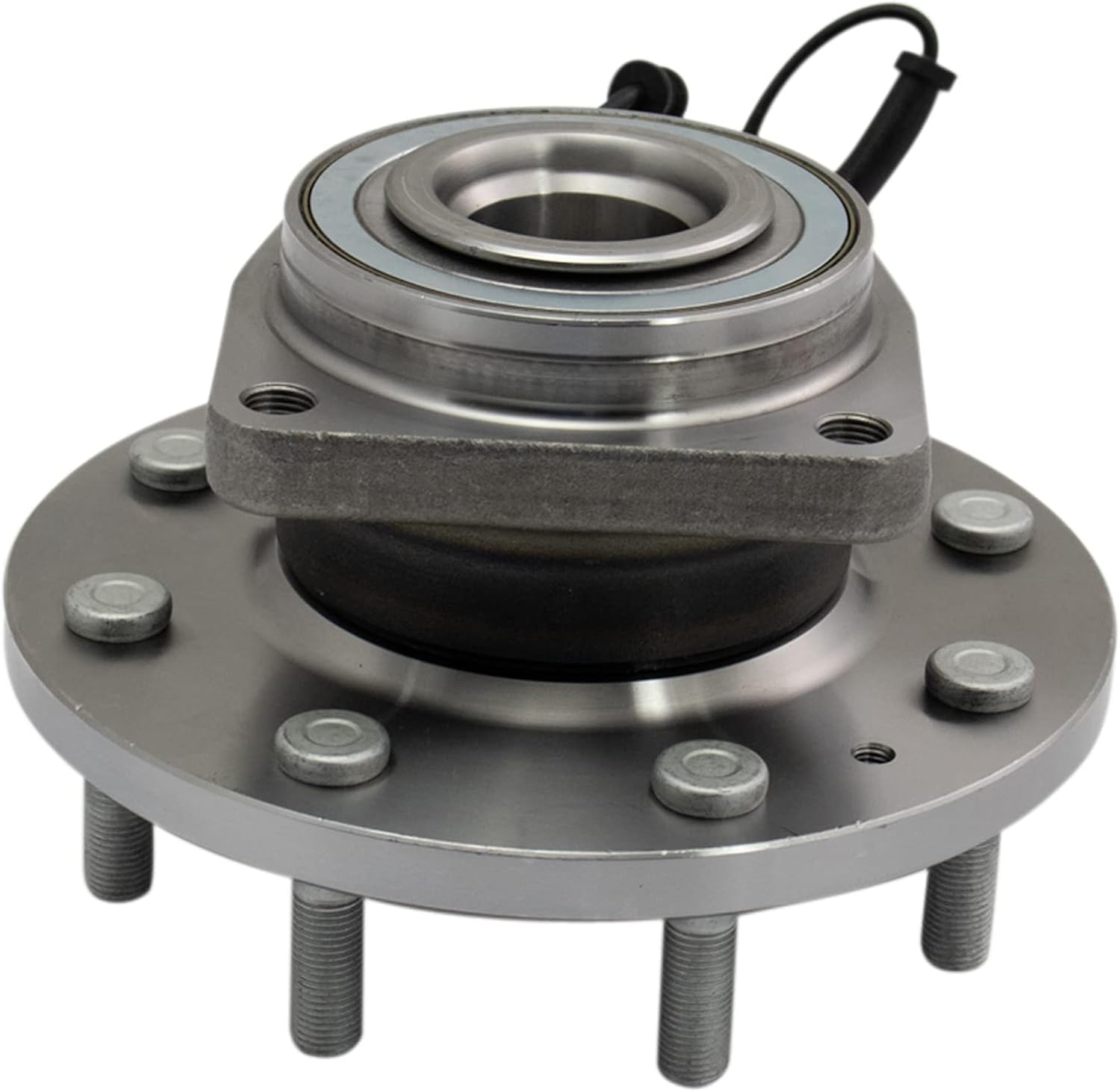 TRQ Front Left and Right Wheel Bearing and Hub Assembly Set 2 Piece Compatible with 11-19 Chevrolet Silverado 3500 HD 4WD with Dual Rear Wheels 11-19 GMC Sierra 3500 HD 4WD with Dual Rear Wheels