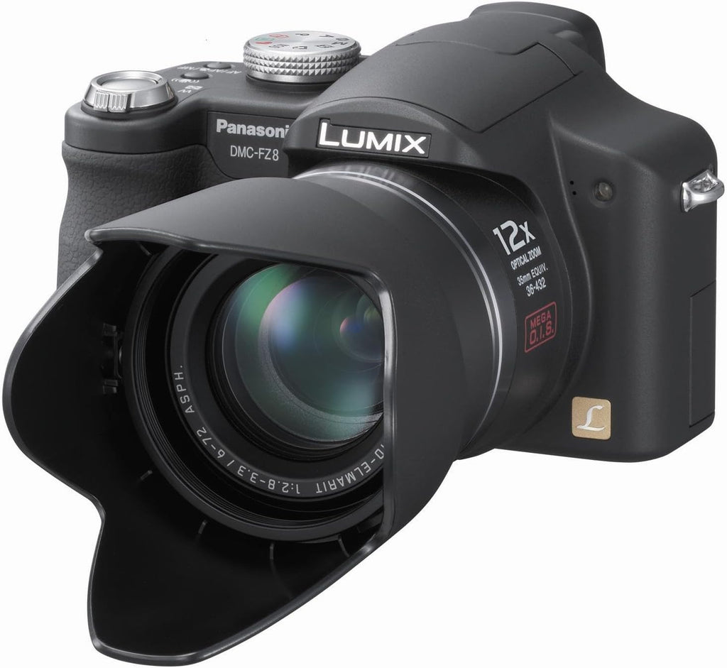 Panasonic Lumix DMC-FZ8K 7.2MP Digital Camera with 12x Optical Image Stabilized Zoom (Black)