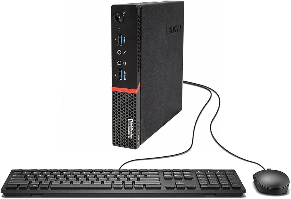 Lenovo ThinkCentre M700 Tiny Business Desktop PC, Intel Quad Core i5-6400T up to 3.1GHz, 16G DDR4, 256G SSD,Keyboard and Mouse,WiFi,Windows 10 Pro (Renewed)