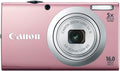Canon PowerShot A2400 is 16.0 MP Digital Camera with 5X Optical Image Stabilized Zoom 24mm Wide-Angle Lens with 1080p Full HD Video Recording and 3.2-Inch Touch Panel LCD (Pink)