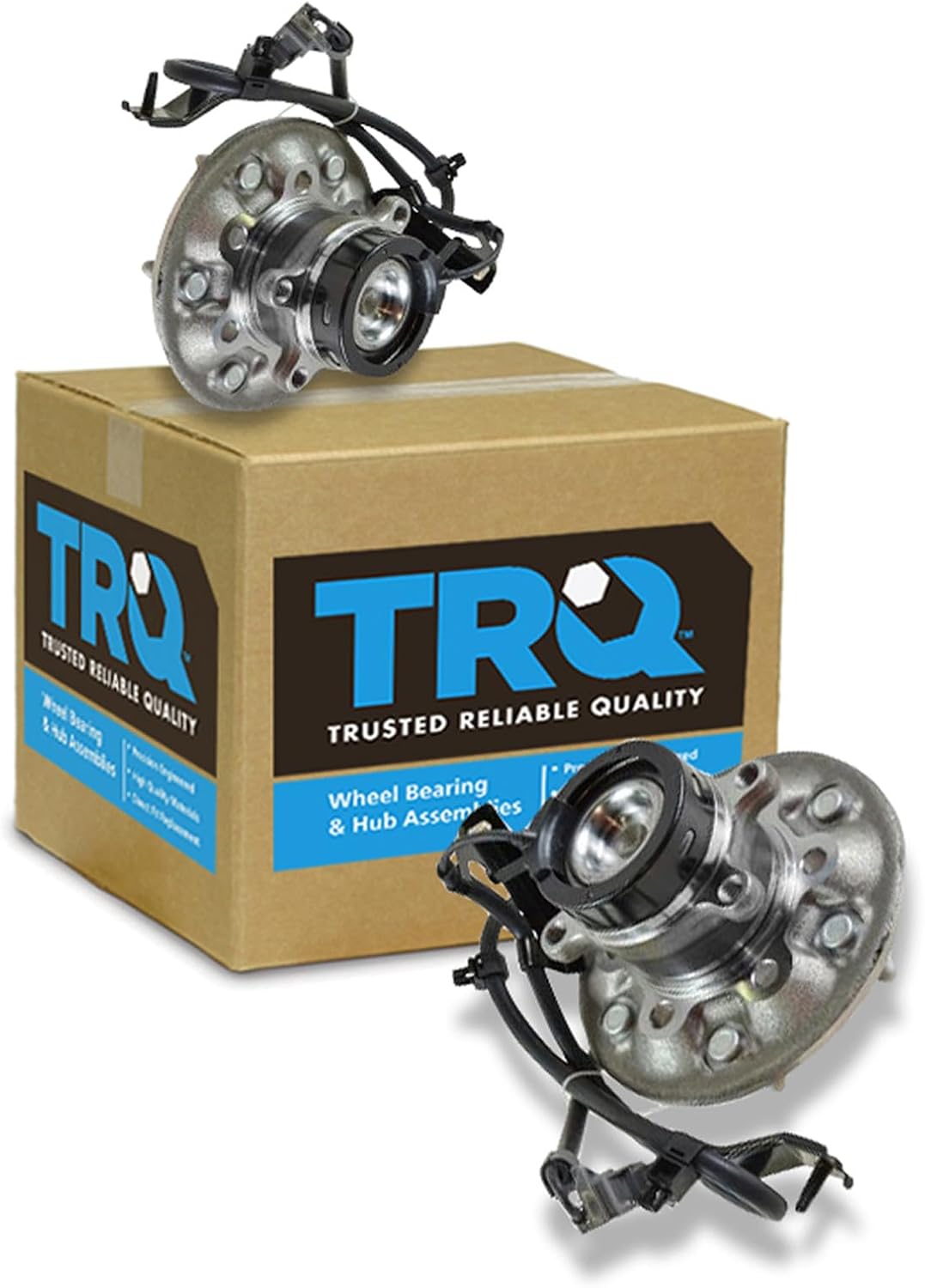 TRQ Front Left and Right Wheel Bearing and Hub Assembly Set 2 Piece Compatible with 04-08 Chevrolet Colorado RWD 04-05 GMC Canyon SLE RWD 06-08 Canyon RWD 2006 Isuzu i-280 07-08 i-290 07-08 i-370 RWD