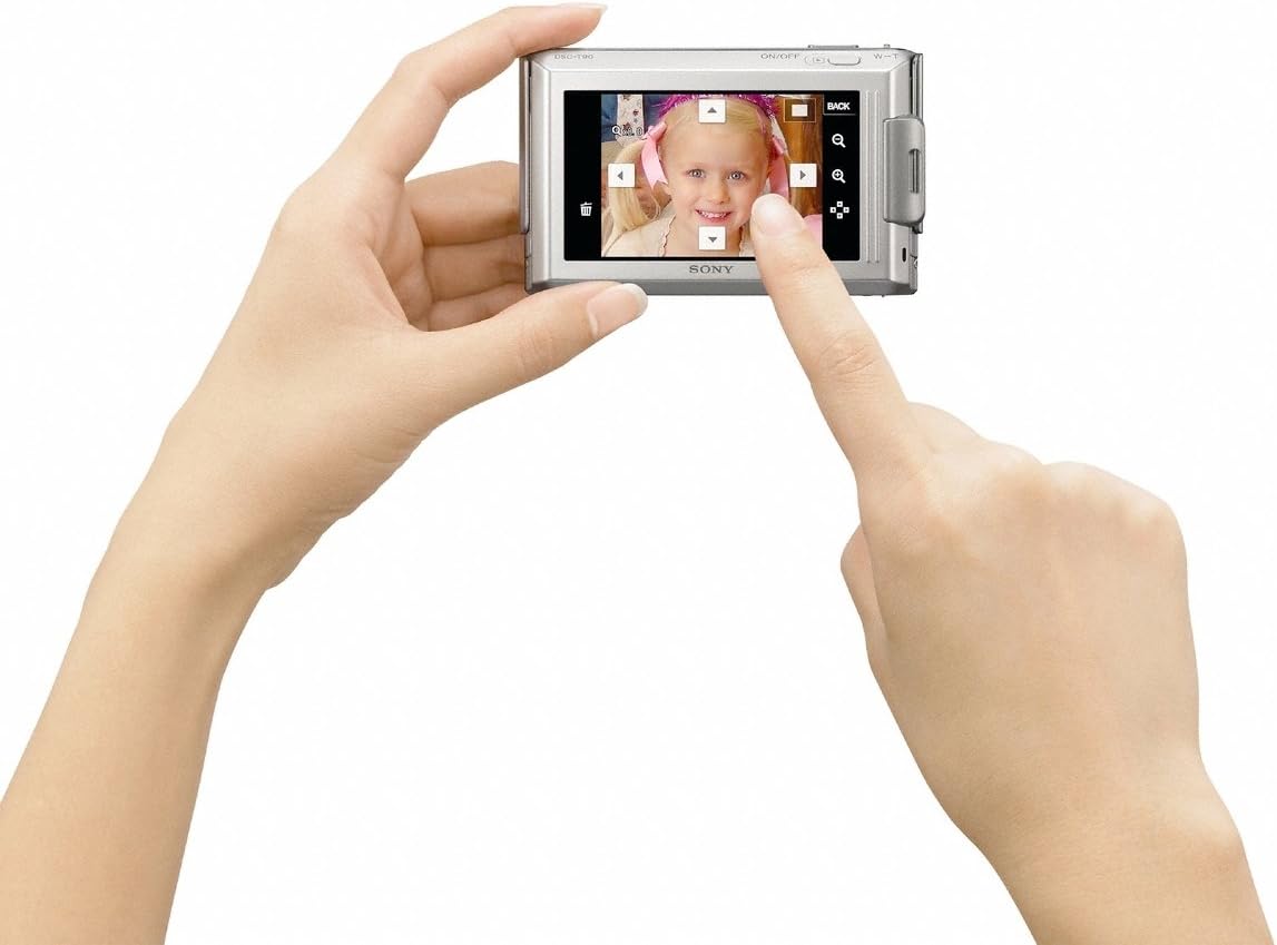 Sony Cyber-shot DSC-T90 12.1 MP Digital Camera with 4x Optical Zoom and Super Steady Shot Image Stabilization (Silver)