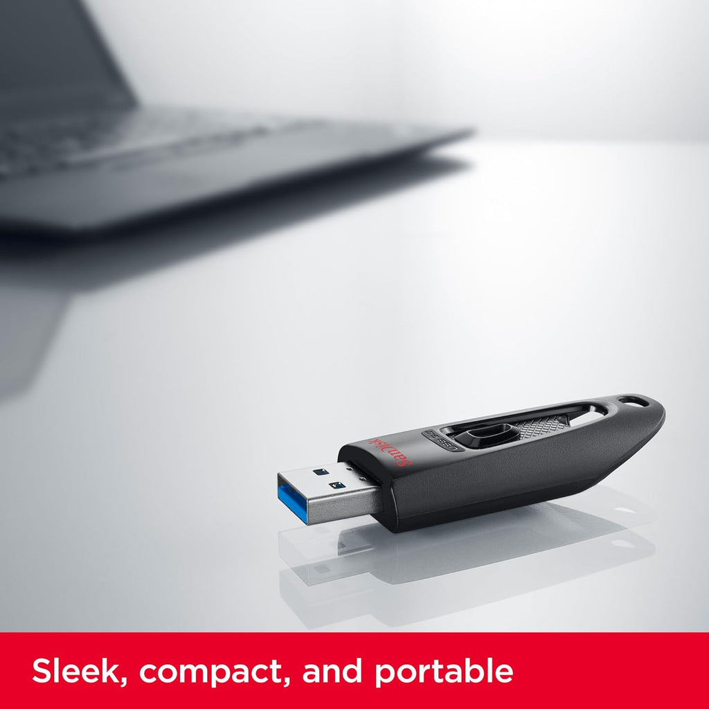 SANDISK 1TB Ultra USB 3.0 Flash Drive - Up to 130MB/s Read speeds - Black - SDCZ48-1T00-G46