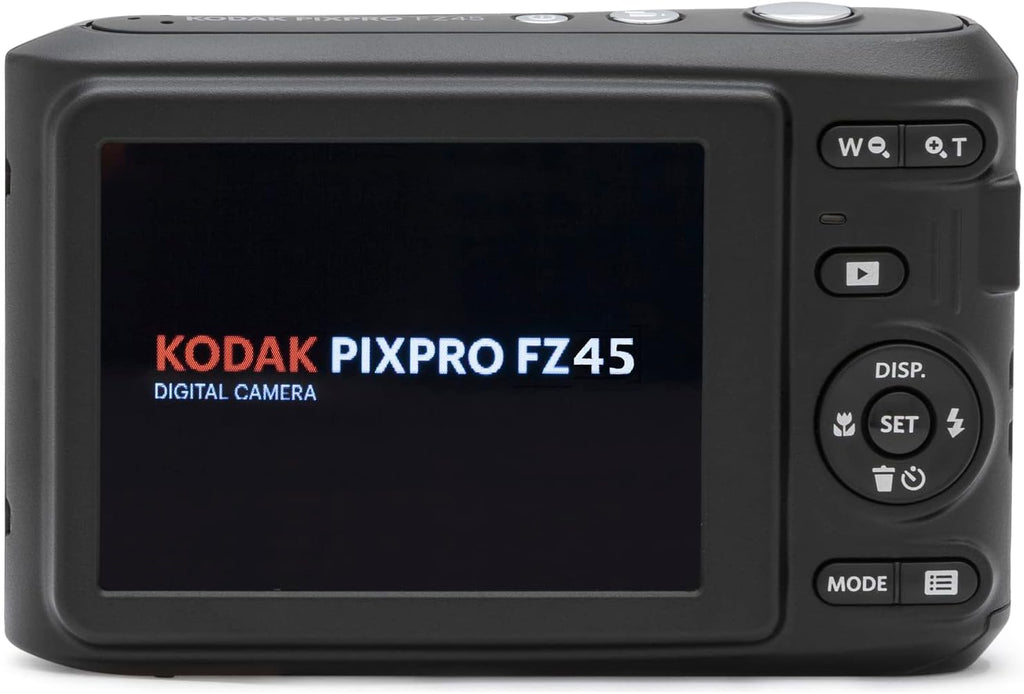 Kodak FZ45BK PIXPRO FZ45 16MP Digital Camera, Black Bundle with Lexar 32GB High-Performance 800x UHS-I SDHC Memory Card + Deco Photo Point and Shoot Field Bag Camera Case