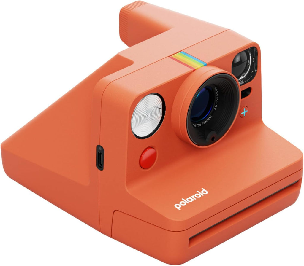 Polaroid Now Plus Generation 3 Coral Instant Camera Bundle with Black and White Film and Film Kit (3 items)