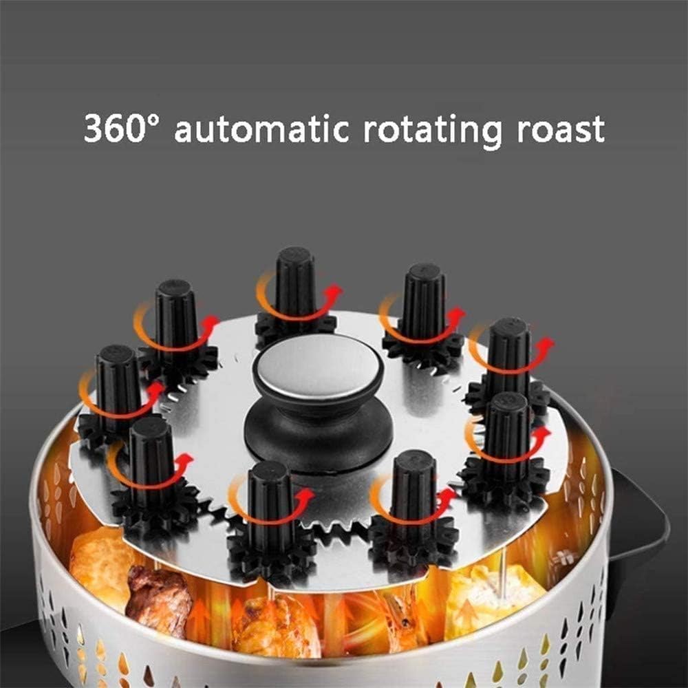 Electric Vertical Rotating Barbecue Grill - Smokeless Automatic Rotisserie for Kebab, Skewers & Roast, Ideal for Home Parties(Size:260mm)