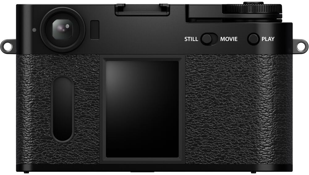 FUJIFILM X Half Premium Compact Digital Camera (Black) Bundle with Carrying Case + 64GB Memory Card + Lens Cap Keeper + Memory Card Wallet + Hand Strap + Cleaning Kit + More