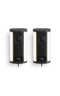 Ring Spotlight Cam Pro, Plug-in (newest model), Home or business security, Retinal 4K with wide-angle video, 10x Enhanced Zoom, and 600 Lumen Spotlights, 2-pack, Black