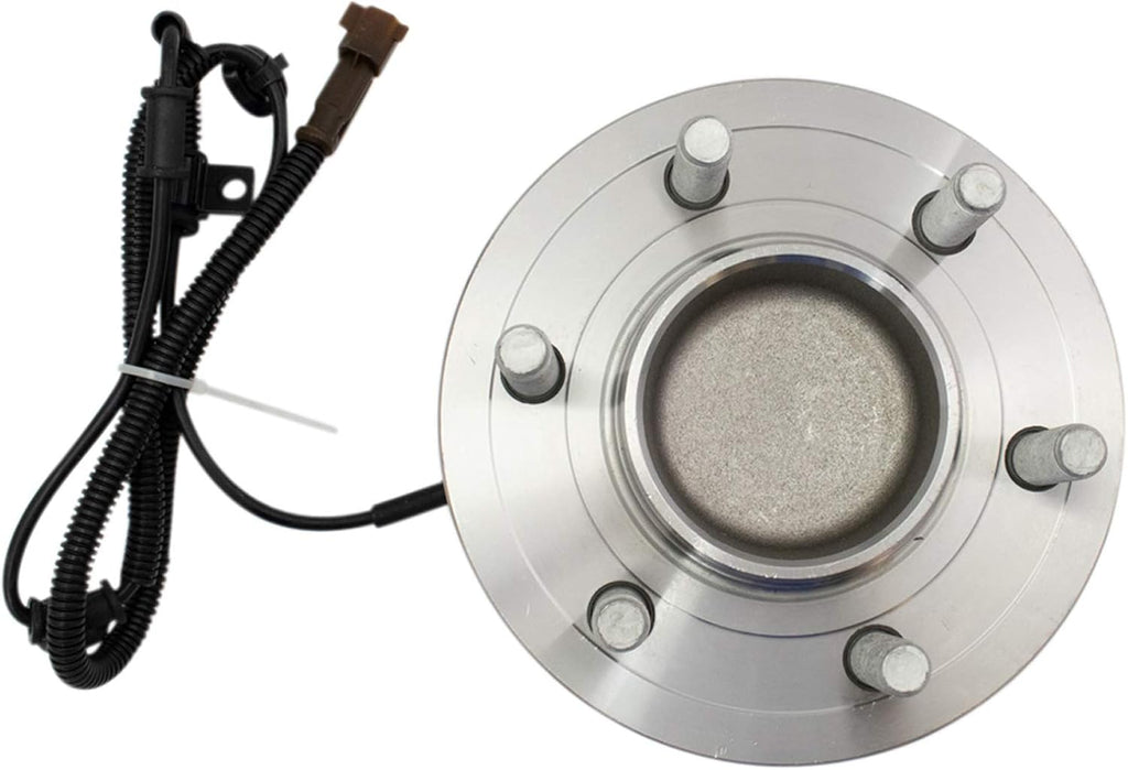 TRQ Front Driver and Passenger Side Wheel Bearing and Hub Assembly Set 2 Piece Compatible with 2015-2017 Ford F-150 RWD