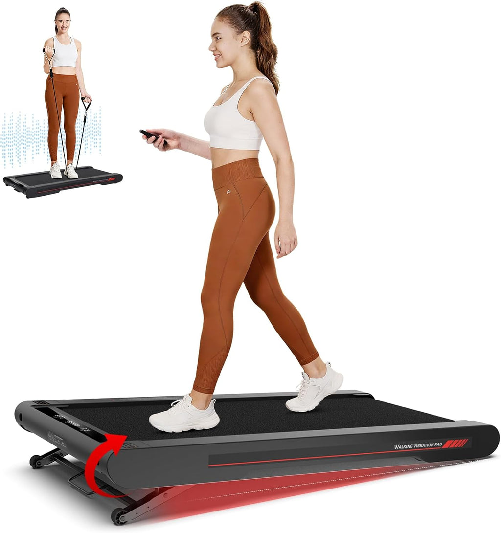 Sperax Walking Treadmill Pad with APP, 3 in 1 Under Desk Treadmill, 400W Low Noise Walking Vibration Pad with Remote Control,Portable Treadmills for Home Office
