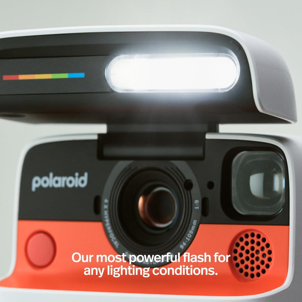 Polaroid Flip Instant Camera + Color Film Bundle (16 Photos Included) - Black (6565) - Hyperfocal 4-Lens System, Sonar autofocus, and Sence Analysis with Bluetooth paired Companion app