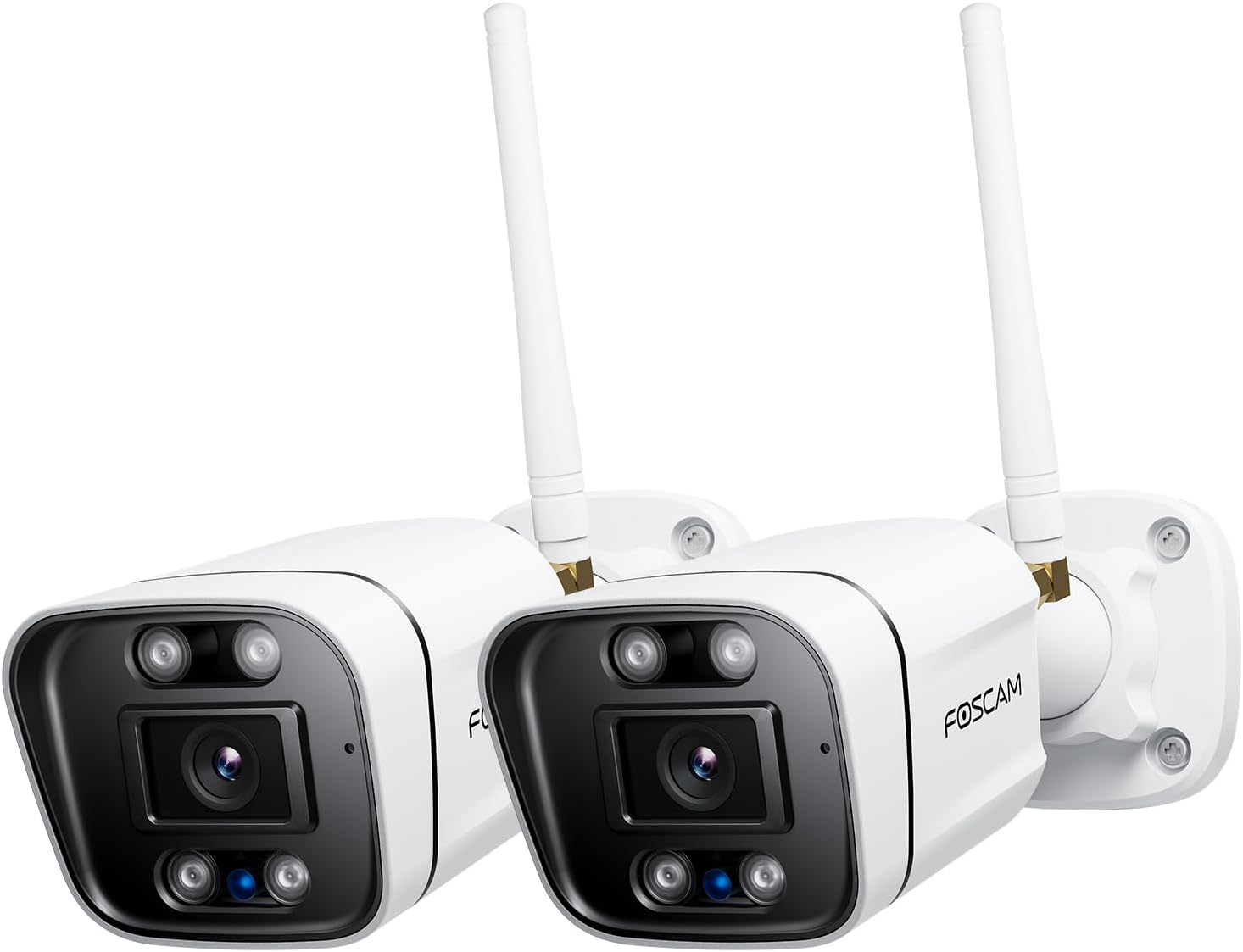FOSCAM 4K 8MP Security Cameras Wireless Outdoor, 5GHz&2.4GHz WiFi Surveillance Camera for Home Security Outside, 120° FoV, 20x Zoom, AI Detect Human/Vehicle (8MP WiFi Cam(2pack))