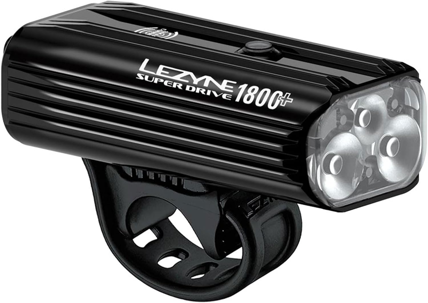 LEZYNE Super Drive Bicycle USB Rechargeable IPX7 White LED Front Light with Multiple Solid & Flash Modes | Integrated Silicone Rubber Strap Mount | Smart Connect