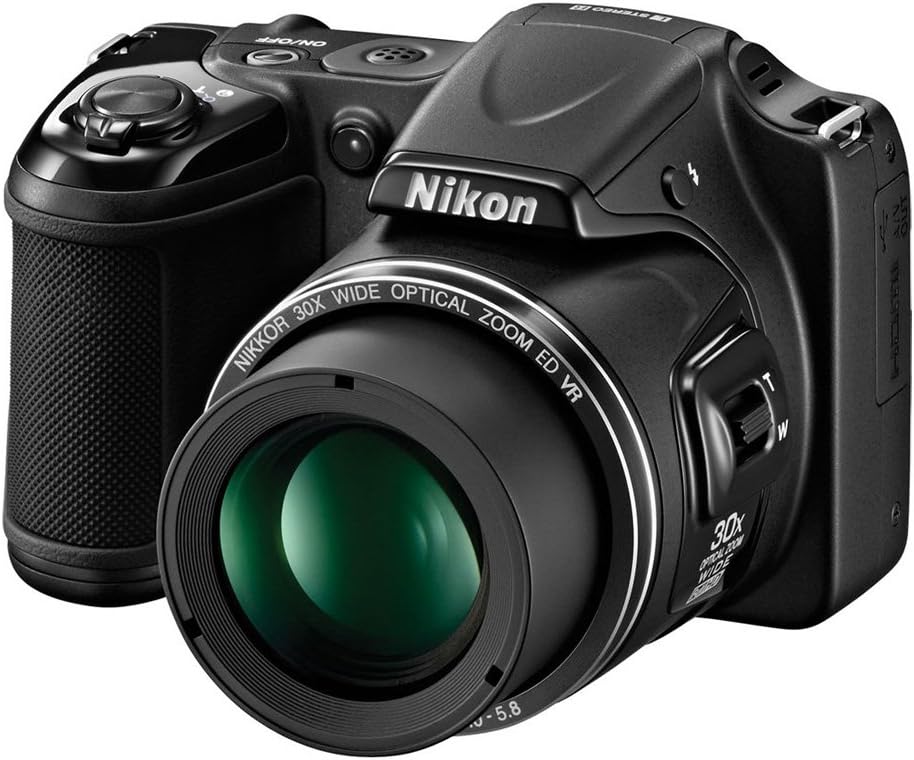 Nikon COOLPIX L820 16 MP CMOS Digital Camera with 30x Zoom Lens and Full HD 1080p Video (Black) (Old Model) (Renewed)