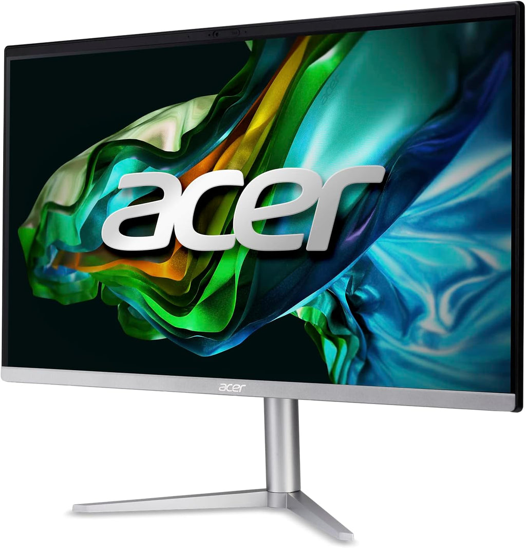 acer Aspire C24-1300-UR31 AIO Desktop | 23.8' Full HD IPS Display | AMD Ryzen 3 7320U Quad-Core Processor | AMD Radeon 610M Graphics | 8GB LPDDR5 | 512GB PCIe SSD | Wi-Fi 6E | Windows 11 Home