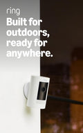 Ring Outdoor Cam (Stick Up Cam), Weather-resistant home or business security camera, outdoor ready, Live View, Color Night Vision, Two-Way Talk, motion alerts, Works with Alexa, 4-pack, White